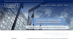 Desktop Screenshot of kirkmanlaw.com