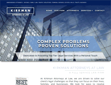 Tablet Screenshot of kirkmanlaw.com